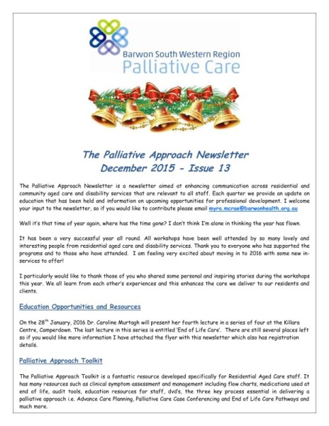 thumbnail of Issue 13 PA Newsletter Dec 2015